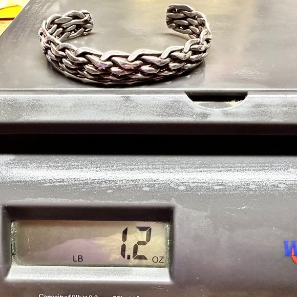 Sterling Solid Woven Bracelet - Made in Mexico TS-102/925 Unisex - Picture 7 of 7